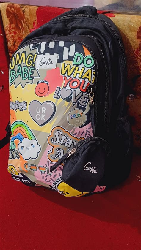 Genie Cool Backpack for Women, 19 inch bags for Girls, Water Resistant ...