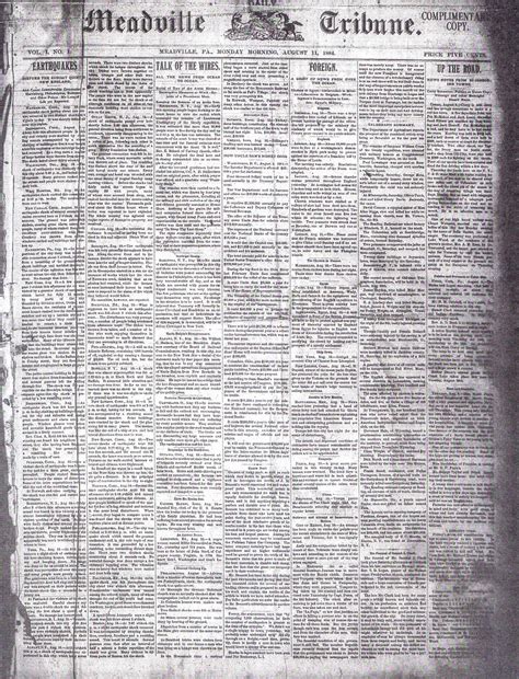 140th celebration for Tribune today | News | meadvilletribune.com