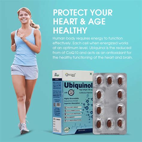 Buy ORIGINS NUTRA UBIQUINOL (100 MG) REDUCED COQ10 (30 SOFTGELS) Online ...