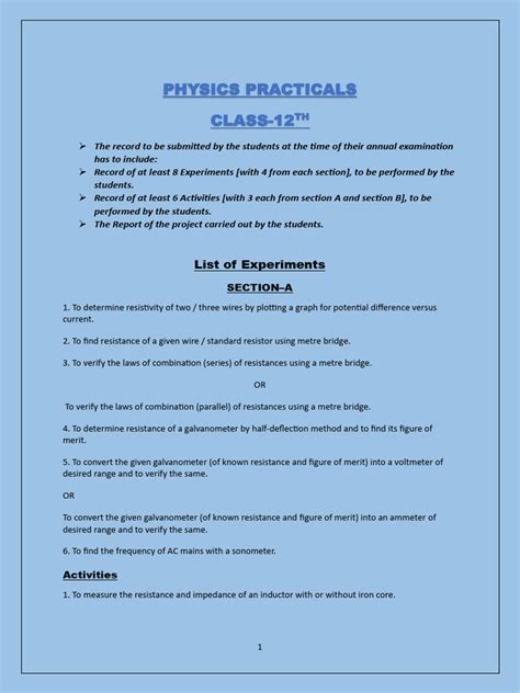 Image result for ISC XII Physics UV Method Practicals