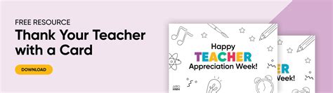 Teacher Appreciation Week Cards