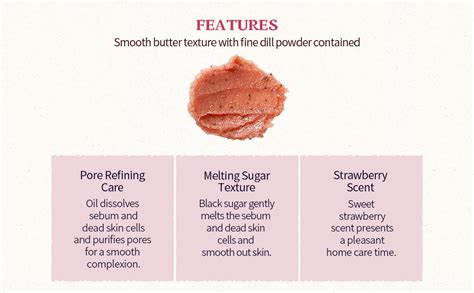 SKINFOOD Strawberry Sugar Food Mask | Exfoliating Face Scrub with Black ...