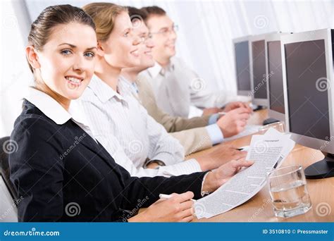 White collar worker stock photo. Image of office, front - 3510810