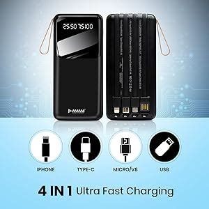 AMANI 10000mAh Power Bank Multi Layer Protection, Ultra Fast Charging ...