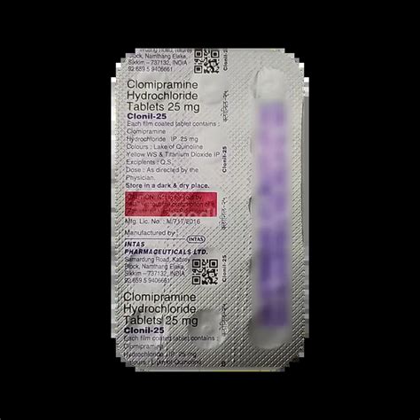 Buy Clonil 25mg Tablet 15s Online at Best Price | Medkart