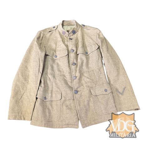 WW1 US Army Company E Infantry Wool Tunic - Named (Faint Ink), Size 7 ...