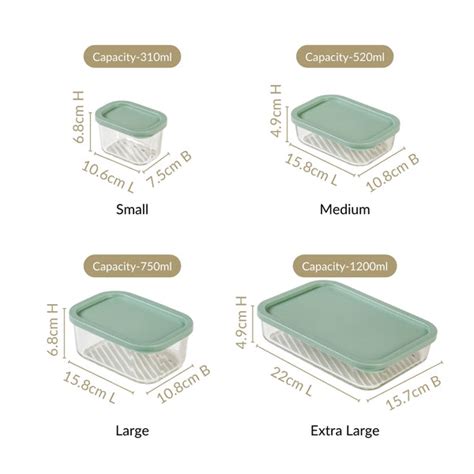 Multipurpose Glass Storage Containers Set Of 6 Online - Premium Lunch ...