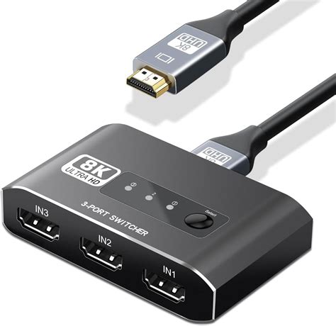 Buy NEWCARE HDMI 2.0b Switch 3 in 1 Out 【with High Speed 3.9 FT HDMI ...