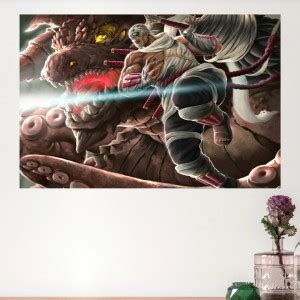 Killer Bee Raikage, Jinchuriki Eight Tail Beast Frameless Wall Poster ...
