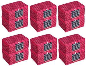 JD ENTERPEISE CHEX storage box for clothes NonWoven Fabric with ...