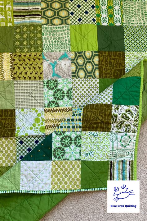 Blue Crab Quilting: Why Do Quilts Cost so Much Anyway? - The Green Patchwork Baby Quilt