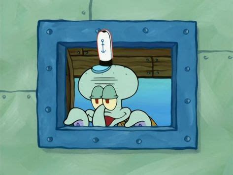 Squidward Looking Out Window