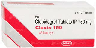Clavix 150 MG | Order Clavix 150 MG Tablet Online at Truemeds