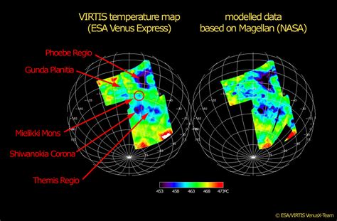 Planet Venus Surface Temperature