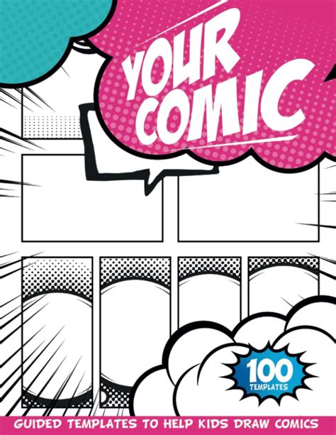 Buy Cartoon Comics Strip Layouts: Large Drawing Paper Pad For Kids To ...