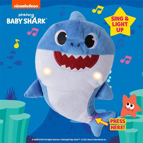 Baby Shark Plush Sing and Light up Plush Toy 12 Inch — Toycra