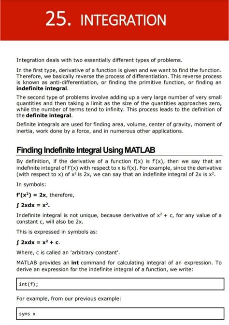 Image result for Built in Integration Function MATLAB