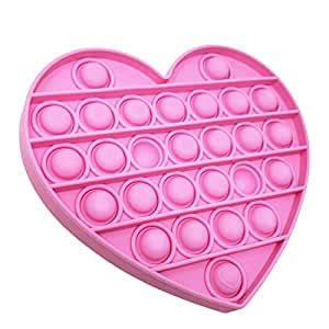 Buy DeoDap Heart Shape Pop Fidget Toy Push it, Pop it Bubble Fidget ...