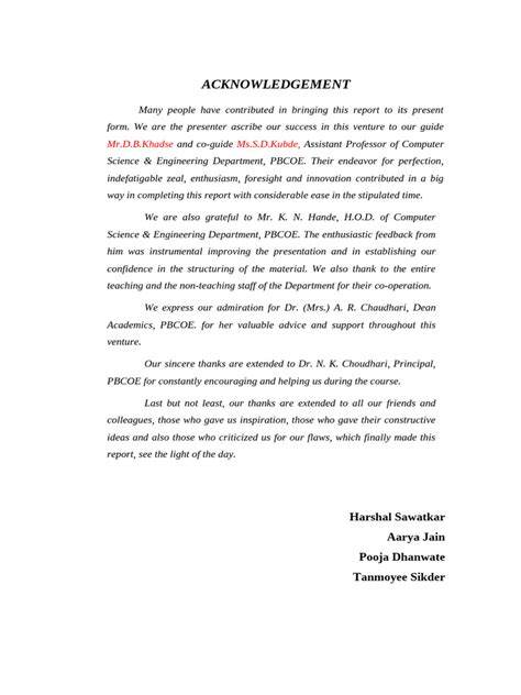 Image result for Sample Acknowledgement for Graduation Program