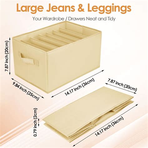 Buy biubiubiu Wardrobe Clothes Drawer Organisers, 2 Pack Drawer ...