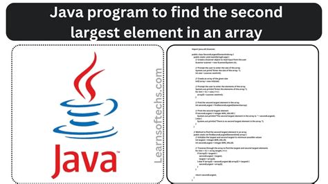 Image result for Write a Java Program to Find Second Largest Number in an Integer Array