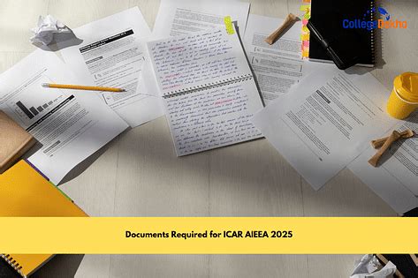 List of Documents Required to Fill ICAR AIEEA 2025 Application Form ...