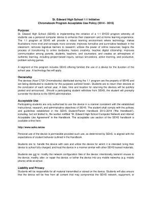 byod acceptable use policy Forms and Templates - Fillable & Printable ...