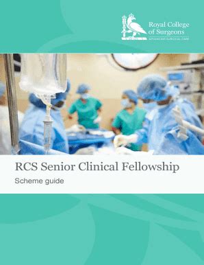 Fillable Online RCS Senior Clinical Fellowship Fax Email Print - pdfFiller