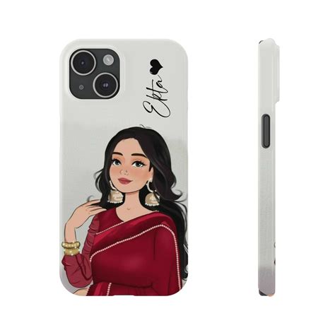 Saree Girl With Customised Name Phone Case