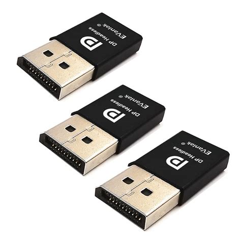EVanlak DispalyPort Headless Ghost Display Emulator for PC 4K DP Dummy ...