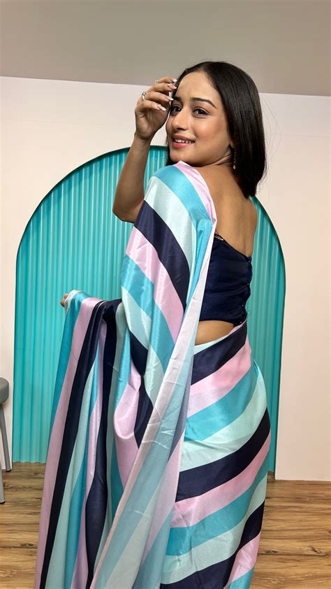 This one minute saree offers a quick and effortless way to drape a sar