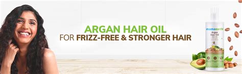 Buy Mamaearth Argan Hair Oil with Argan Oil & Avocado Oil for Frizz ...