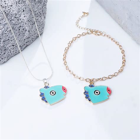 Buy G-Ahora Kpop BTS Necklace Bangtang Boys BTS Bracelet JIMIN V SUGA ...