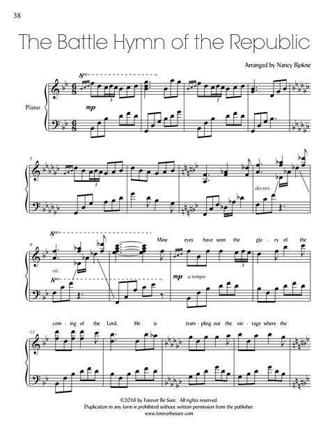 Battle Hymn Of The Republic Bagpipe Sheet Music at James Engel blog