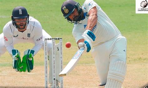 3rd Test; Rohit's great hundred ... India played a calm game in the ...