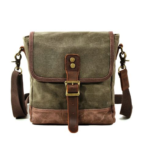 Small Canvas Messenger Bag - Minimalist & Durable