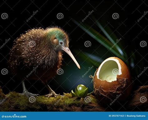 Ai Generated Illustration Wildlife Concept of Kiwi Bird and an Egg ...