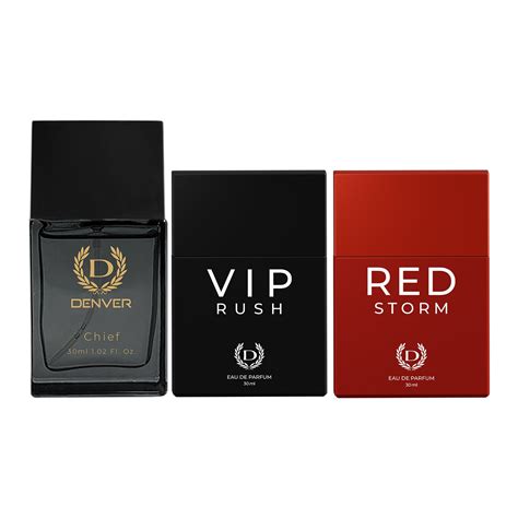 Denver Pack of 3 Perfumes (Chief + VIP Rush + Red Storm) - 30ml Each ...