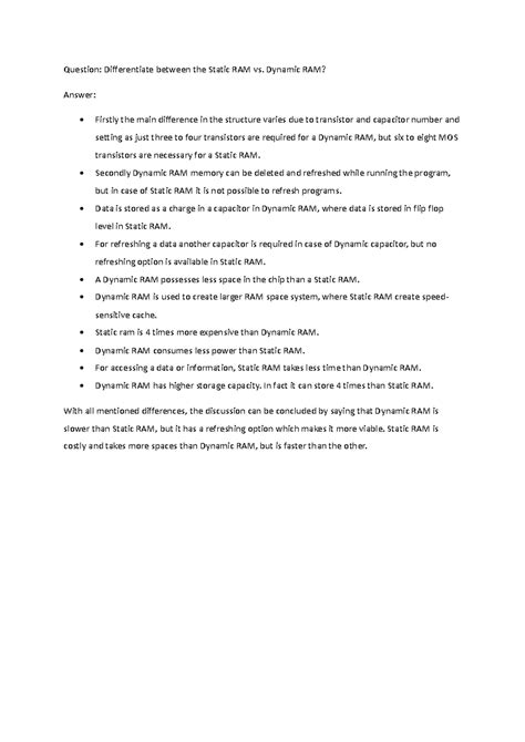 Image result for Static RAM Vs. Dynamic Ram