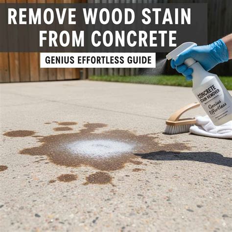 Remove Wood Stain From Concrete: Genius Effortless Guide