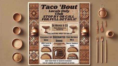Launch of Taco Bout Its Locals Club, 344 River Street , Manistee, MI ...