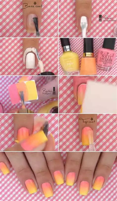 Easy Ombre Nail Tutorial 的图像结果