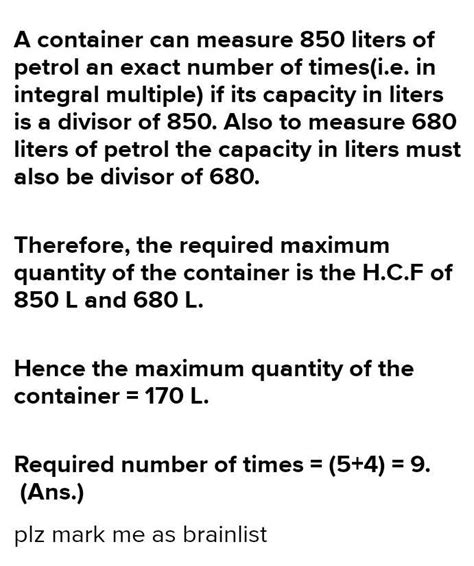 Two tankers contain 580liters and 860litres of oil respectively. Find ...