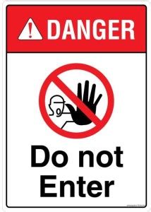 Safety Sign Store Danger: Do Not Enter Emergency Sign Price in India ...