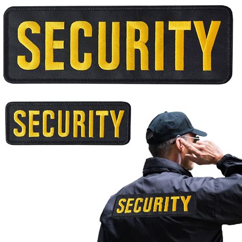 TXSN Large Security Patches, Embroidered Loop and Hook Security Patch ...