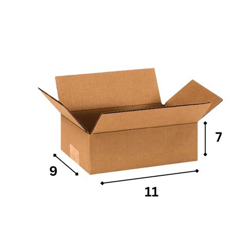 11 x 9 x 7 Inch 3 Ply Corrugated Box - Packbox