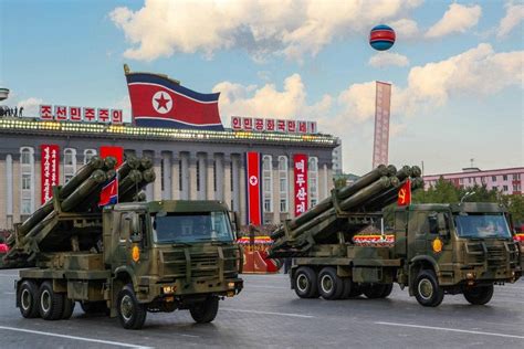 North Korean KN-09 300mm guided MLRS on parade [1000x667] : MilitaryPorn