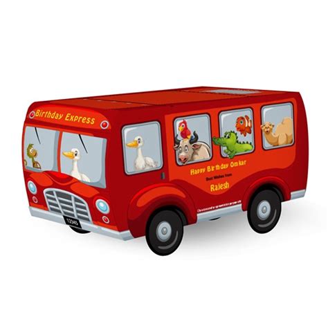 Buy Alphabet Shape, Animal Shape Cookies Birthday Bus Online from ...