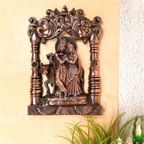 Buy Radha Krishna Wall Hanging Statue For Home, Office & Gift