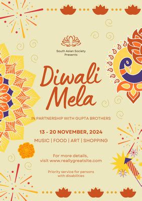 Free Happy Diwali Poster Design Templates | Canva